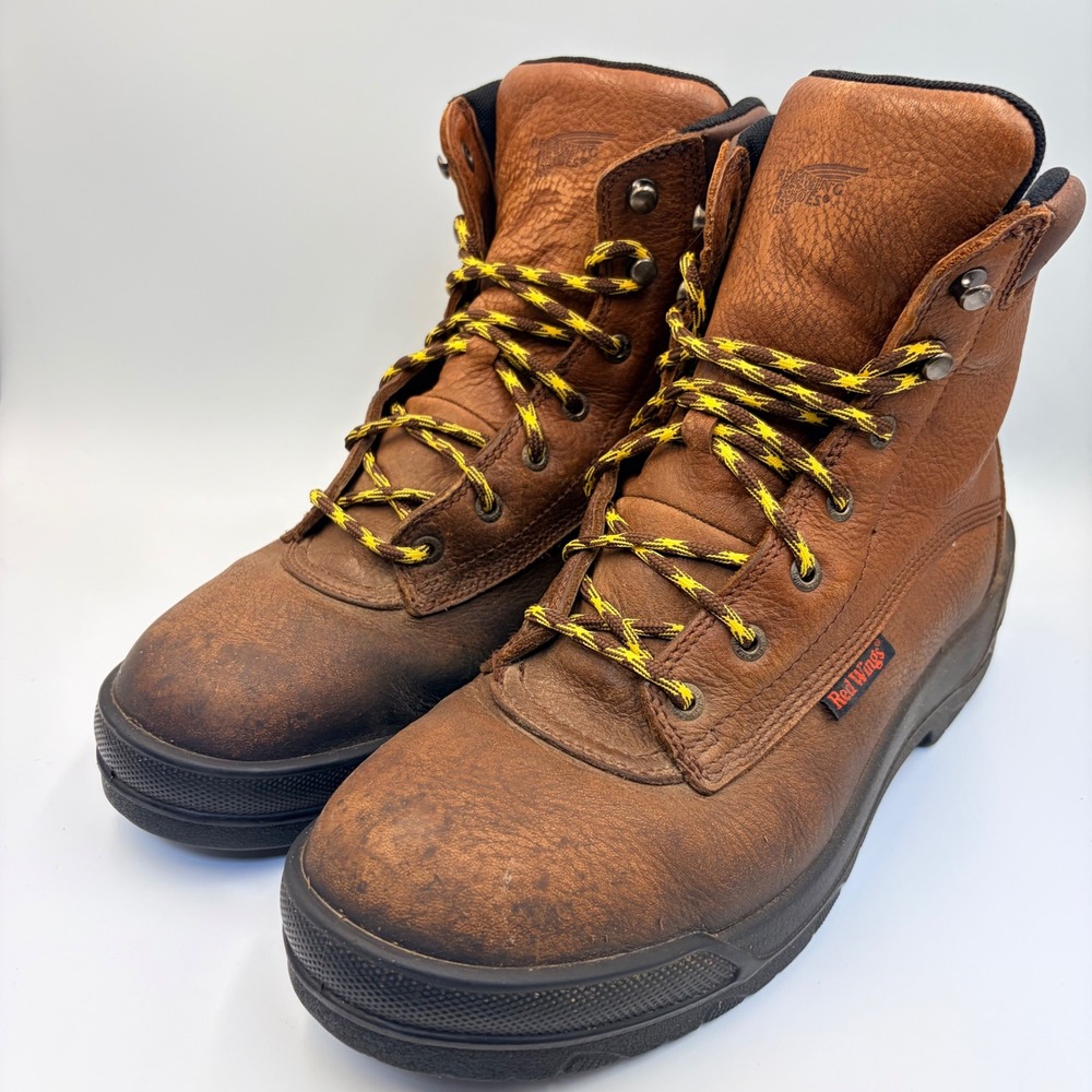 Red Wing 4464 EH Mens 11.5 D Brown Leather Steel Toe Work Boots USA Utility‎